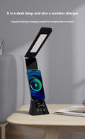 LED Smart Desk Lamp with 15W Wireless Charger